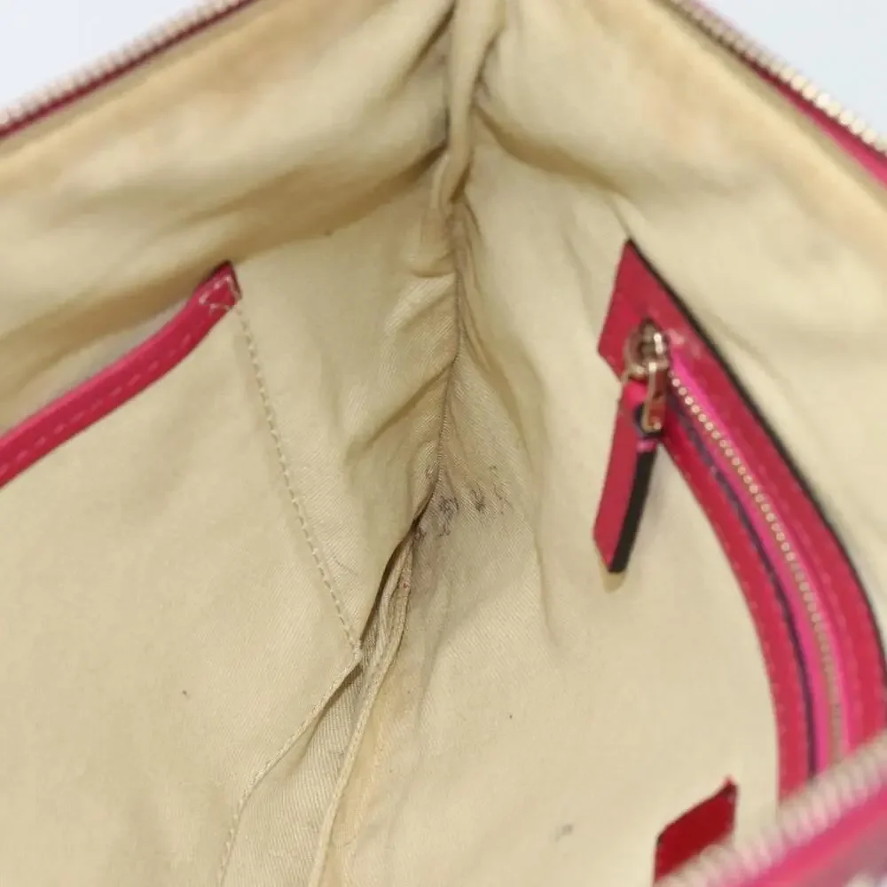 Valentino Leather Studs Clutch Pink